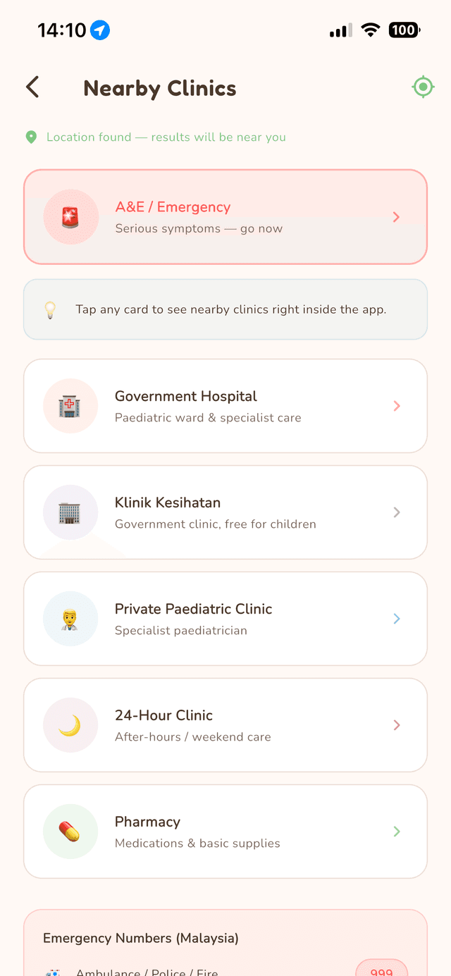 Find Nearby Clinics